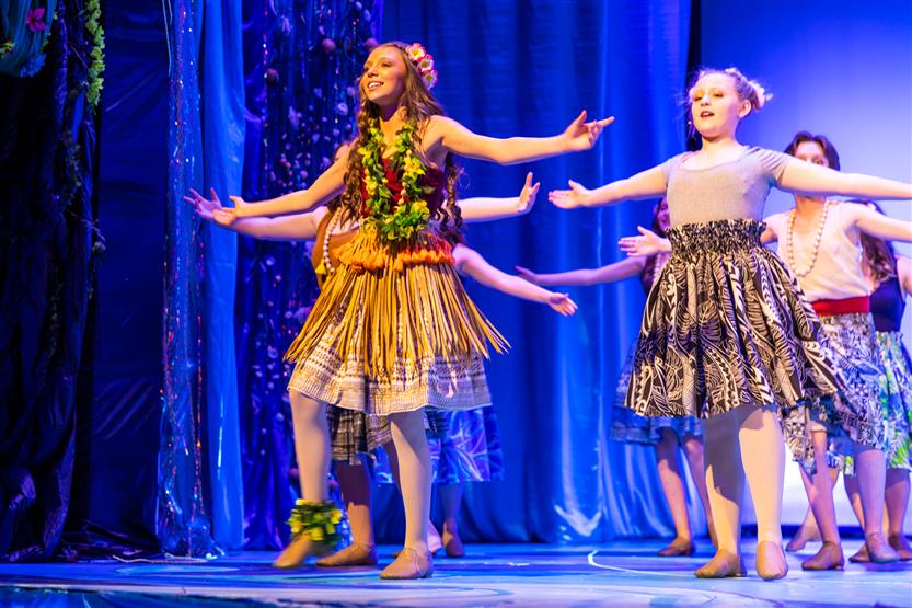 Students perform Moana, Jr.